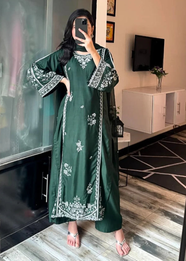 GRACE EMBROIDERED 3PC