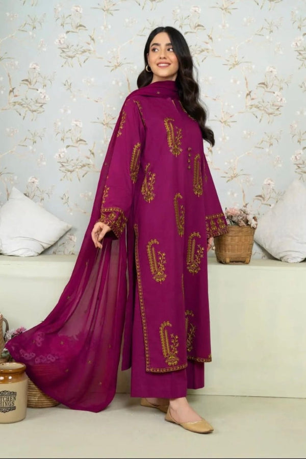 JASMINE EMB LONG LENGTH 2PC
