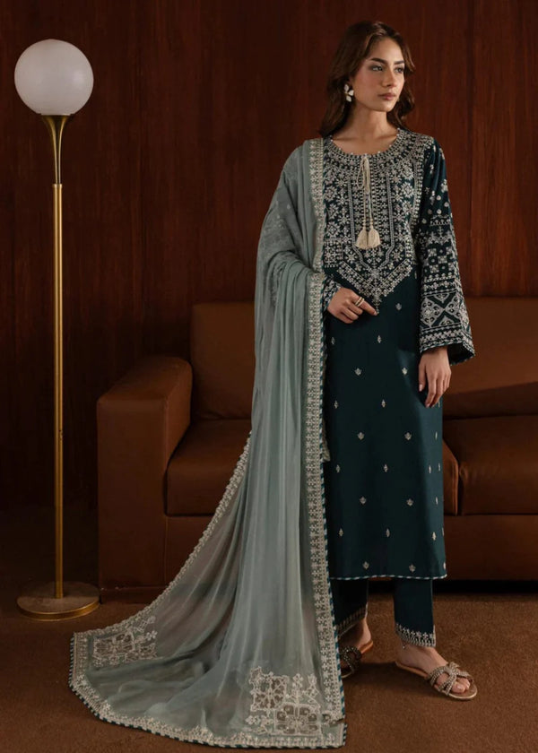 ZARA EMB 3PC- Party Wear